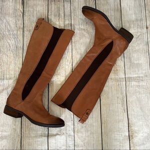 Sam Edelman Tobacco Riding Boots with Elastic Size 6.5